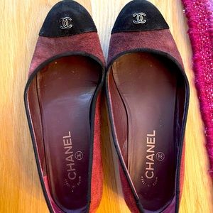 Well loved Chanel flats